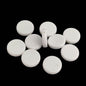 Acrylic Beads 19x5 MM (20 Pieces) Hole:2 MM Flat Round White For Jewellery Making DIY Arts Crafts [ac-bds-00127-m13]