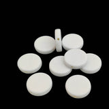 Acrylic Beads 19x5 MM (20 Pieces) Hole:2 MM Flat Round White For Jewellery Making DIY Arts Crafts [ac-bds-00127-m13]