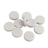 Acrylic Beads 19x5 MM (20 Pieces) Hole:2 MM Flat Round White For Jewellery Making DIY Arts Crafts [ac-bds-00127-m13]
