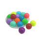 Fluoroscent Type Acrylic Neon Beads 14 MM (30-32 PCs, 50 GMs Wt) Hole:2 MM Round Mixed Colors For Jewellery Making DIY Arts Crafts [ac-bds-00127-m22]