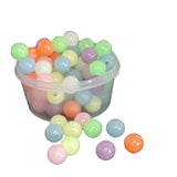 Acrylic Beads Glow In The Dark Radium 8 MM (85-90 Beads, 25 GMs Wt) Hole:1.75 MM Round Mixed Colors For Jewellery Making DIY Arts Crafts [ac-bds-00137-m5]