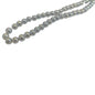 Premium Plated Glass Beads 7.5x8.5 MM (1 String, 100+ Beads) Hole:1 MM Round Light Grey For Jewellery Making DIY Arts Crafts [ac-bds-00149-m4]