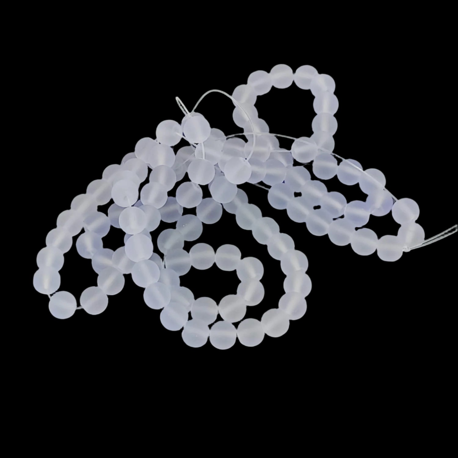 Frosted Glass Beads 8 MM For Jewellery Making DIY Arts Crafts Bracelets