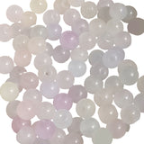 Color Changing Glass Beads UV Reacting Temperature Sensing (50 Grams, 70+ PCs) 7.5x8.5 MM Round White For Jewellery Bracelets Making DIY Crafts
