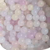 Color Changing Glass Beads UV Reacting Temperature Sensing (50 Grams, 70+ PCs) 7.5x8.5 MM Round White For Jewellery Bracelets Making DIY Crafts