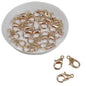 Alloy Lobster Clasps 14x8 MM (10 Pieces) Light Rose Gold Color For Jewellery Making Crafts Accessories [ac-jwlsupp-00003-m8]