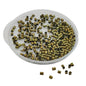 Brass Crimp Beads Gear Locks (5 Grams, 800+ Pieces) Antique Bronze Color For Jewellery Making Wire Crimping [ac-jwlsupp-00010-m5]