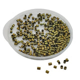 Brass Crimp Beads Gear Locks (5 Grams, 800+ Pieces) Antique Bronze Color For Jewellery Making Wire Crimping [ac-jwlsupp-00010-m5]