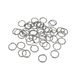 Metal Iron Jump Rings 8x0.7mm Round Raw Silver Color (300+ Pieces, 25 Grams Wt) For Jewellery Making Crafts (#OT1)