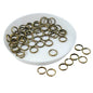 Iron Double Loop Split Jump Rings 7x1.4 MM (300+ Pieces, 25 Grams Wt) Antique Bronze Color For Jewellery Making Crafts [ac-jwlsupp-00015-m28]