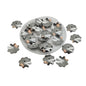Tarnish Resistant 304-Stainless Steel Bead Caps (10 Pieces) 10x2 MM Silver Color Flower For Jewellery Making Decoration Crafts [ac-jwlsupp-00016-m2]