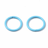 Colored Metal Iron Jump Rings 10x1 MM Mixed Colors Round (10 Grams, 50 Pieces) For Jewellery Making Crafts
