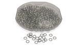 Tarnish Resistant 304-Stainless Steel Jump Rings 3x0.5 MM (425+ Pieces, 5 Grams) Silver Color For Jewellery Making