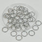 Tarnish Resistant 304-Stainless Steel Jump Rings 8x0.7 MM (65+ Pieces, 5 Grams) Silver Color For Jewellery Making [ac-jwlsupp-00017-m4]