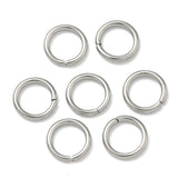 Tarnish Resistant 304-Stainless Steel Jump Rings 7x1 MM (100 Pieces, 10 Grams) 18 Gauge Silver Color For Jewellery Making [ac-jwlsupp-00017-m8]