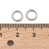 Tarnish Resistant 304-Stainless Steel Jump Rings 7x1 MM (100 Pieces, 10 Grams) 18 Gauge Silver Color For Jewellery Making [ac-jwlsupp-00017-m8]