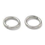 Tarnish Resistant 304-Stainless Steel Jump Rings 7x1 MM (100 Pieces, 10 Grams) 18 Gauge Silver Color For Jewellery Making [ac-jwlsupp-00017-m8]