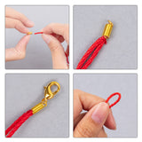 Iron End Coil Cord Guards 9x5 MM Inner Dia 3.5 MM Gold Color (50 Pieces) For Jewellery Making