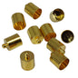 Brass End Cords Caps 13x9 MM With Inner Size 8 MM (10 Pieces) Gold Color For Jewellery Making Crafts Fabric Accessories [ac-jwlsupp-00023-m5]