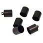 Brass End Cords Caps 13x9 MM With Inner Size 8 MM (10 Pieces) Black Metal Color For Jewellery Making Crafts Fabric Accessories [ac-jwlsupp-00023-m8]