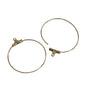 Tarnish Resistant 304-Stainless Steel Hoop Earring Hook 31x0.7 MM (10 Pieces) Round Gold Color For Jewellery Making [ac-jwlsupp-00034-m17]