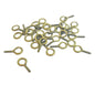 Screw Pin Pegs Bails (10 Grams, 35-40 PCs) 12x6x1.5 MM Screw Antique Bronze Color For Jewellery Making [ac-jwlsupp-00044-m2]