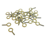 Screw Pin Pegs Bails (10 Grams, 35-40 PCs) 12x6x1.5 MM Screw Antique Bronze Color For Jewellery Making [ac-jwlsupp-00044-m2]