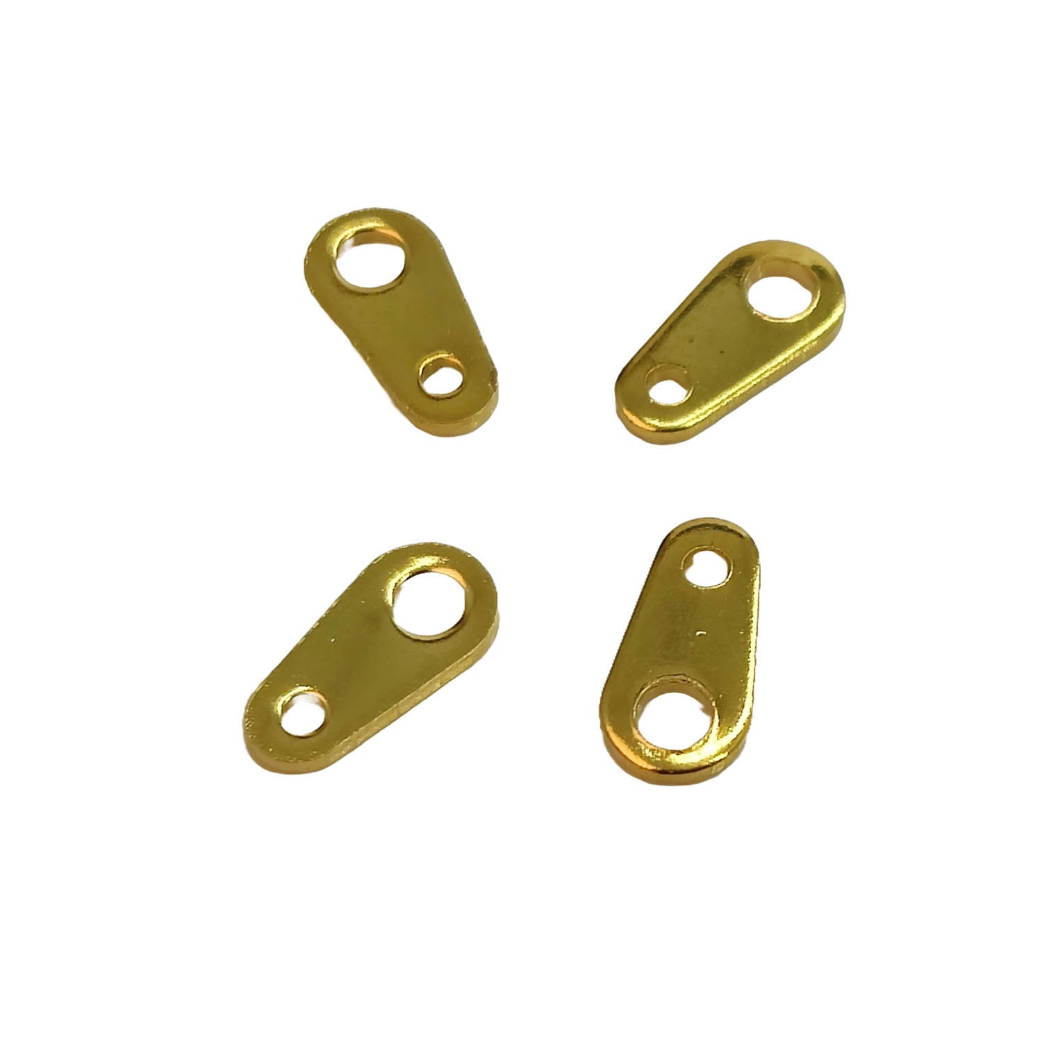 304-Stainless Steel Chain Extension Connector Tabs (10 Pieces) 8x4x0.7 MM Drop Gold Color For Jewellery Making [ac-jwlsupp-00051-m2]