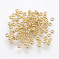 Tarnish Resistant 316-Stainless Stainless Steel Crimp Beads (125-150 PCs, Approx 2 GMs) 1.9 MM Round Hole 0.9 MM Gear Locks Gold Color For Jewellery Making [ac-jwlsupp-00057-m1]