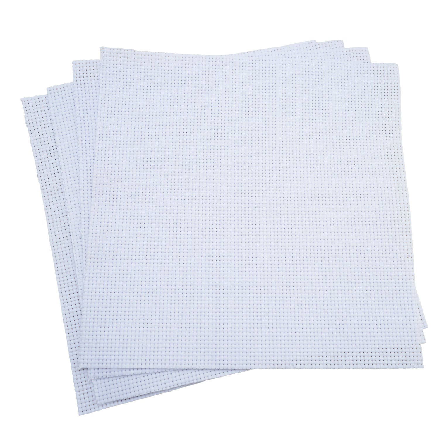 Embroidery Canvas Mesh Aida Matty Cloth 12x12 Inch Thread Count 11 CT (1 Piece) Fabric Sheet For Cross Stitching DIY Sewing