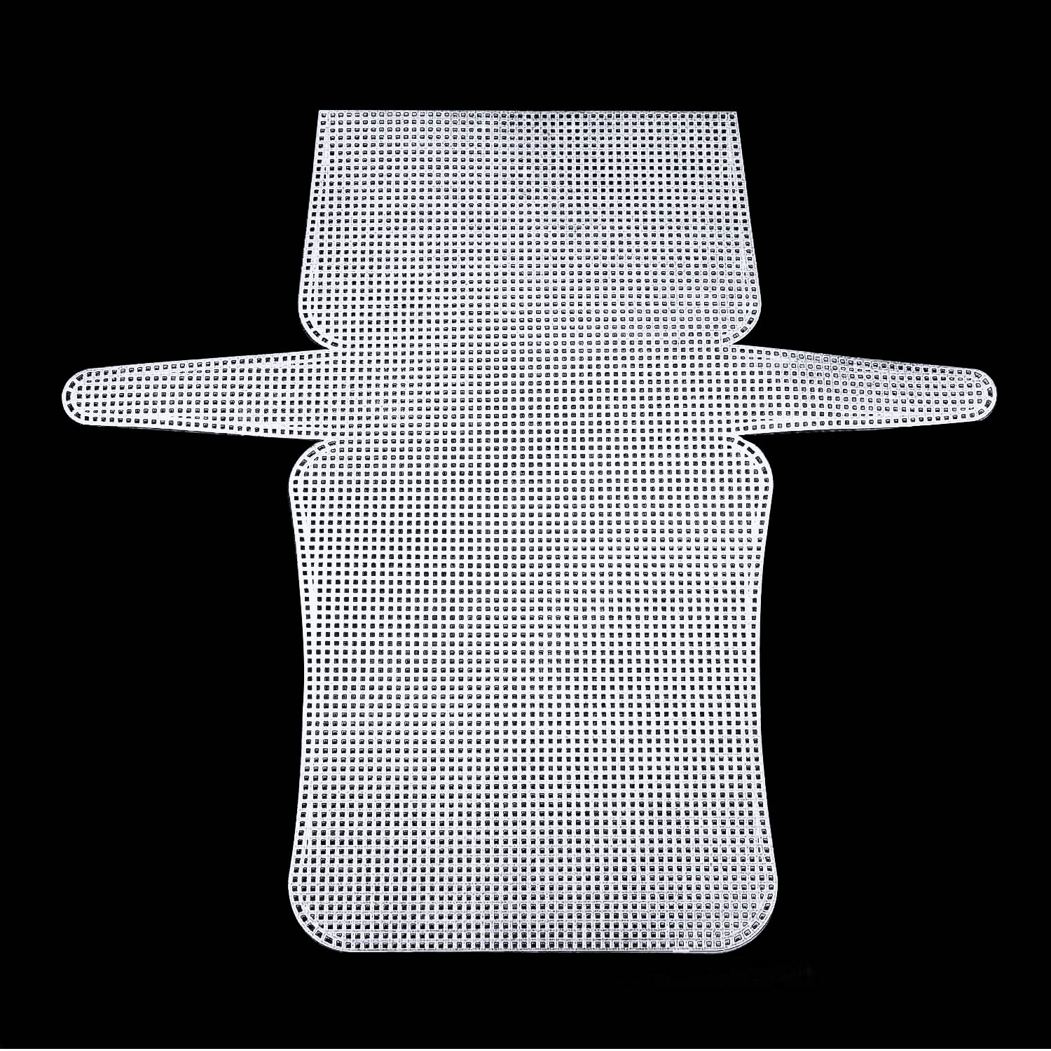 Embroidery Canvas Mesh Plastic Sheets 13x13.5 Inch (1 Piece) Hole 4x4mm Rectangle White For Cross Stitching DIY Knitting Crochet Crafts [ac-sewsupp-00006-m23]