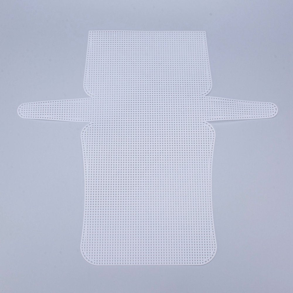Embroidery Canvas Mesh Plastic Sheets 13x13.5 Inch (1 Piece) Hole 4x4mm Rectangle White For Cross Stitching DIY Knitting Crochet Crafts [ac-sewsupp-00006-m23]