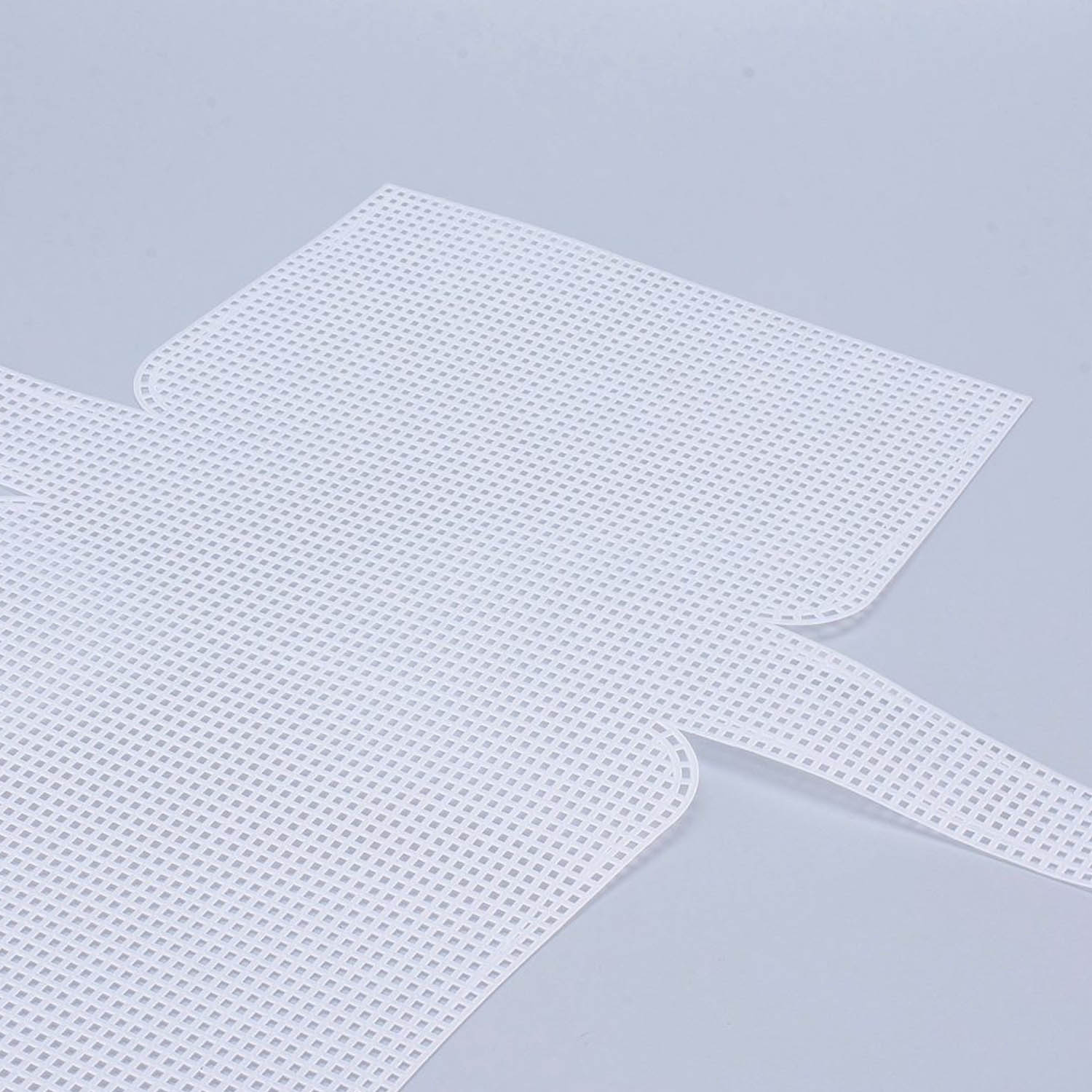 Embroidery Canvas Mesh Plastic Sheets 13x13.5 Inch (1 Piece) Hole 4x4mm Rectangle White For Cross Stitching DIY Knitting Crochet Crafts [ac-sewsupp-00006-m23]