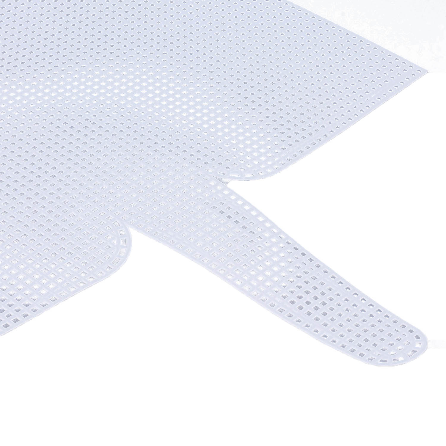 Embroidery Canvas Mesh Plastic Sheets 13x13.5 Inch (1 Piece) Hole 4x4mm Rectangle White For Cross Stitching DIY Knitting Crochet Crafts [ac-sewsupp-00006-m23]