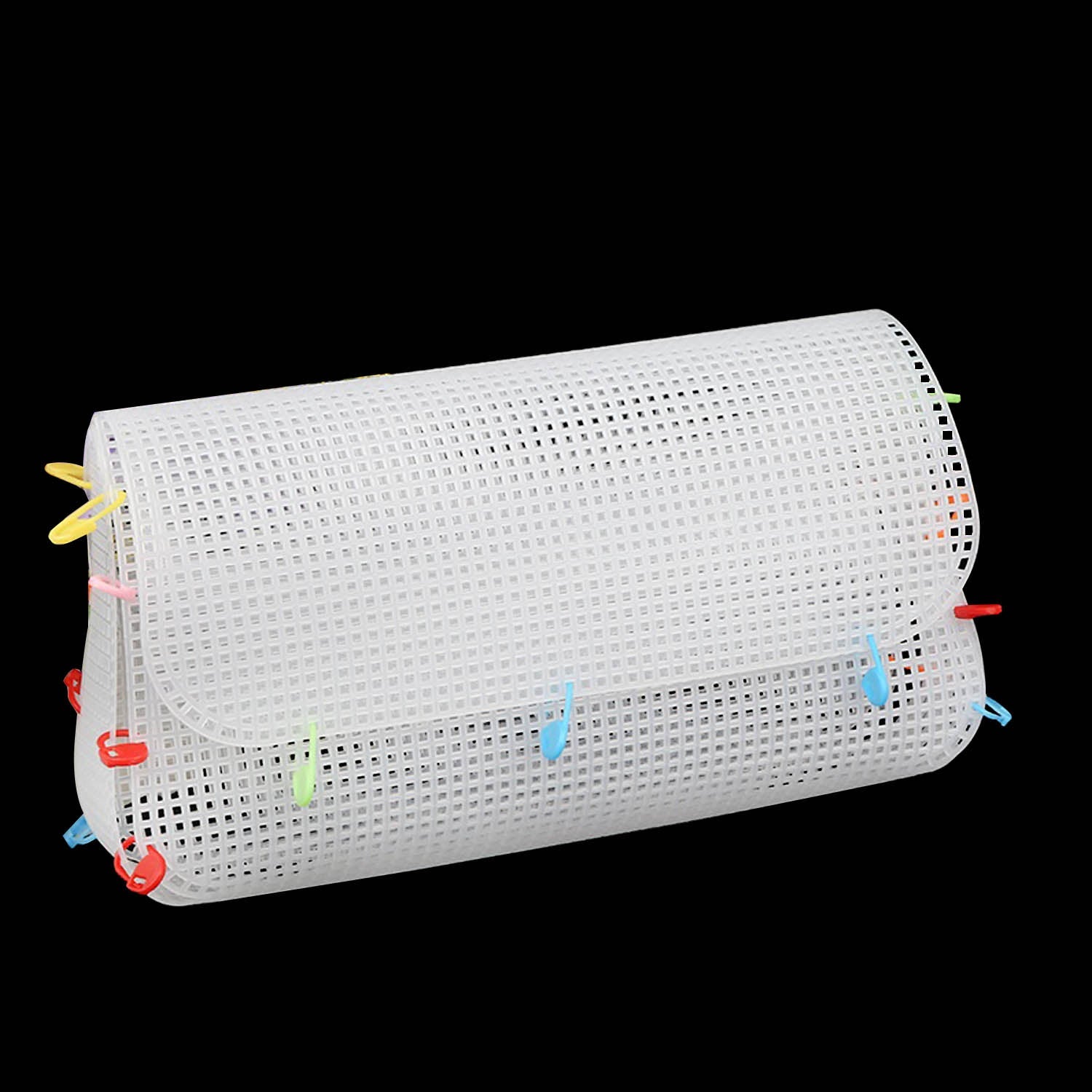 Embroidery Canvas Mesh Plastic Sheets 20x21 Inch (1 Piece) Hole 4x4mm Rectangle White For Cross Stitching DIY Knitting Crochet Crafts