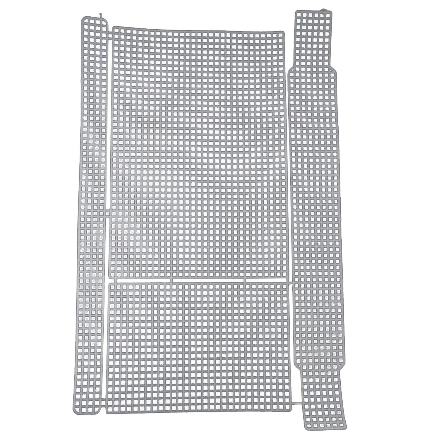Embroidery Canvas Mesh Plastic Sheets 10x16 Inch (1 Piece) Hole 4x4mm For Accessories Bag Purse Rectangle White For Cross Stitching DIY Crochet Crafts