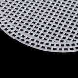 Embroidery Canvas Mesh Bottom Side Padding Plastic Sheets (6.75 Inch Round x 2 PCs, 22x2 Inch Rectangle x 1 PC) Hole 4x4mm White For Bag Purse Making [ac-sewsupp-00006-m33]