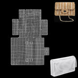 Embroidery Canvas Mesh Plastic Sheets 12x17 Inch (1 Sheet) Hole 4x4mm For Bag Purse Tote Making Rectangle White For Cross Stitching Knitting [ac-sewsupp-00006-m34]