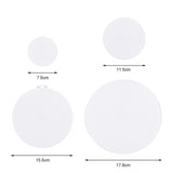 Embroidery Canvas Mesh Plastic Sheets Round (4 Sizes, 3, 4.5, 6, 7 Inch) Hole 2x2mm For DIY Crafts Bag Padding White For Cross Stitching Knitting [ac-sewsupp-00006-m35]