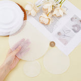 Embroidery Canvas Mesh Plastic Sheets Round (4 Sizes, 3, 4.5, 6, 7 Inch) Hole 2x2mm For DIY Crafts Bag Padding White For Cross Stitching Knitting [ac-sewsupp-00006-m35]
