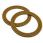 Braided Round Plastic Purse Bag Handles (2 Pieces) 4.5 Inch 8mm Light Brown For Making Accessories Spare Replacements