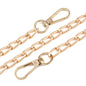 Alloy Twisted Bag Chains (1.2 Meter) With Clasp Lock Link 15x7x2 MM Light Gold Color Purse Sling Tote Replacement Parts Handles