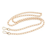 Alloy Twisted Bag Chains (1.2 Meter) With Clasp Lock Link 15x7x2 MM Light Gold Color Purse Sling Tote Replacement Parts Handles