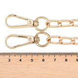 Alloy Twisted Bag Chains (1.2 Meter) With Clasp Lock Link 15x7x2 MM Light Gold Color Purse Sling Tote Replacement Parts Handles