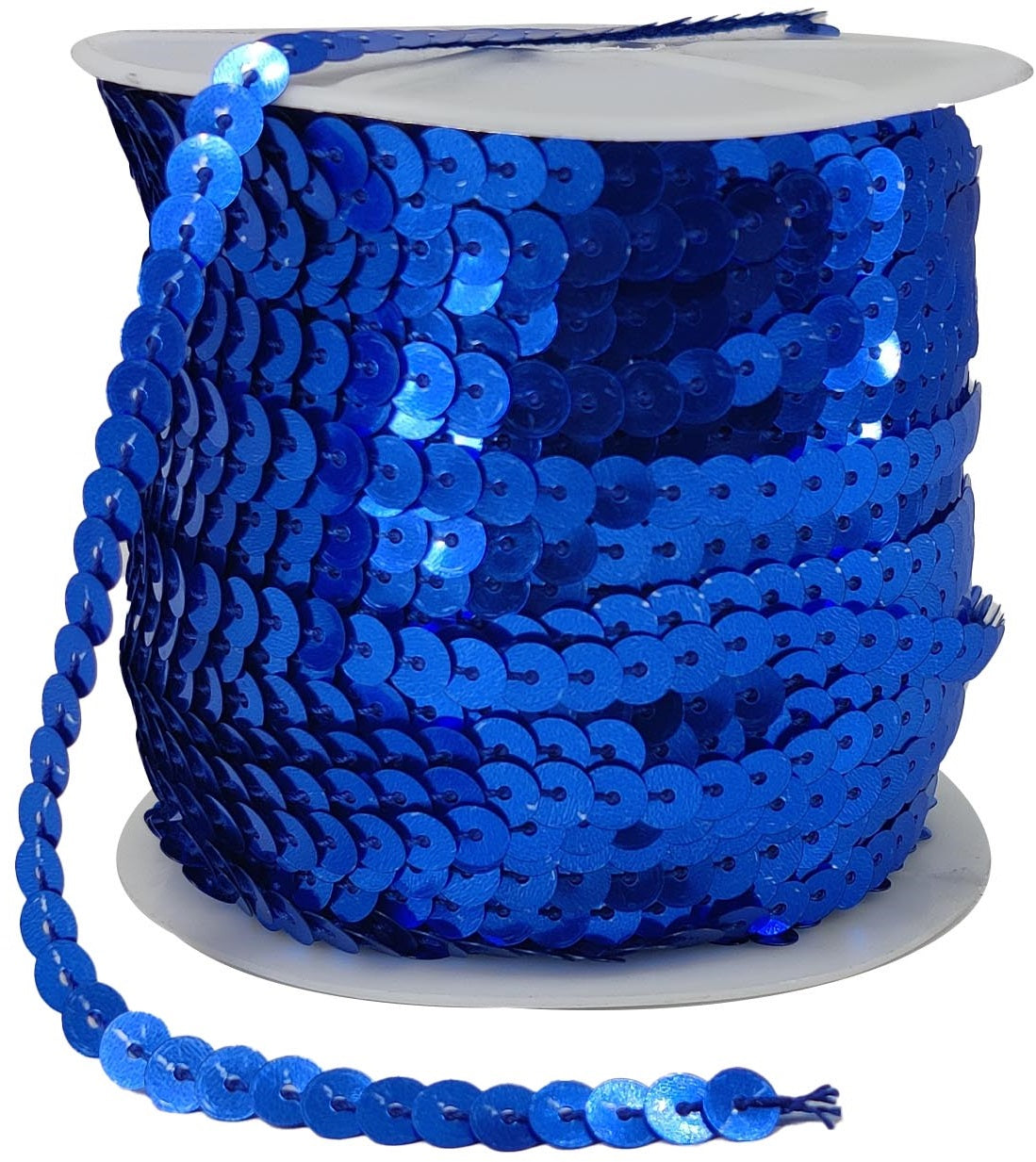 Sequins Chain Rolls (10 Mixed Colors, 1 Meter Each) 6 MM Round Paillettes For Sewing Accessories Garment Ornament Decorative Embellishments