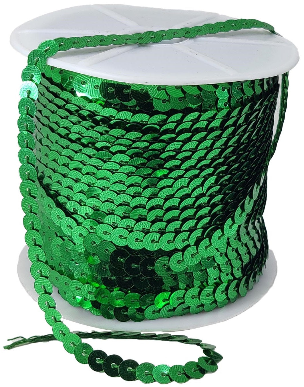 Sequins Chain Rolls (10 Mixed Colors, 1 Meter Each) 6 MM Round Paillettes For Sewing Accessories Garment Ornament Decorative Embellishments