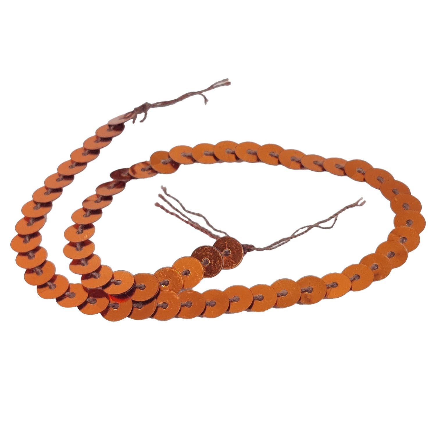 Sequins Chain Rolls (10 Meters) Chocolate Brown 6 MM Round Paillettes For Sewing Accessories Garment Ornament Decorative Embellishments [ac-sewsupp-00010-m18]