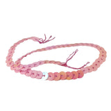Sequins Chain Rolls (10 Meters) Shine Reflective Light Pink 6 MM Round Paillettes For Sewing Accessories Garment Ornament Decorative Embellishments [ac-sewsupp-00010-m6]