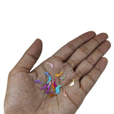 Plastic Sequins (1300+ Pieces) 11x5 MM 0.4 MM Thick No Hole Mixed Colors Dolphin Paillettes For Sewing Garment DIY Crafts Embellishments [ac-sewsupp-00011-m4]