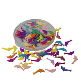 Plastic Sequins (1300+ Pieces) 11x5 MM 0.4 MM Thick No Hole Mixed Colors Dolphin Paillettes For Sewing Garment DIY Crafts Embellishments [ac-sewsupp-00011-m4]